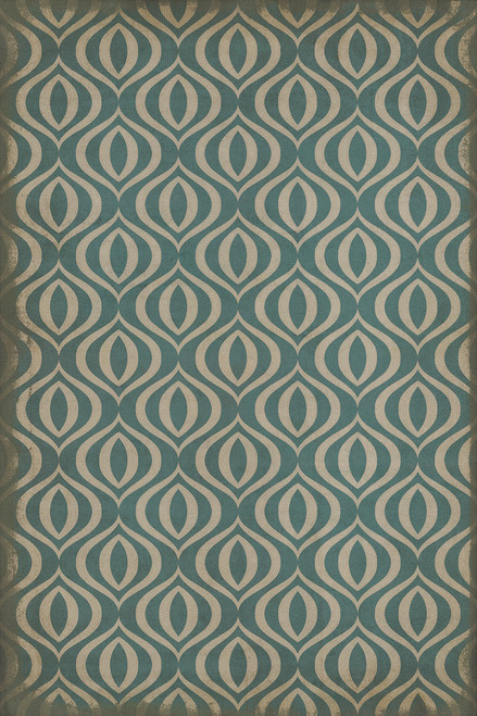 Classic Pattern 15 Lithium - vinyl floor cloth sizes 20x30, 24x36, 30x44, 38x56, 52x76, 70x102