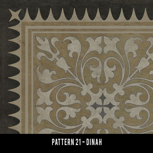 Classic Pattern 21 Dinah - vinyl floor cloth swatch sample