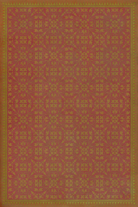 Classic Pattern 21 Jabberwocky - vinyl floor cloth sizes 20x30, 24x36, 30x44, 38x56, 52x76, 70x102