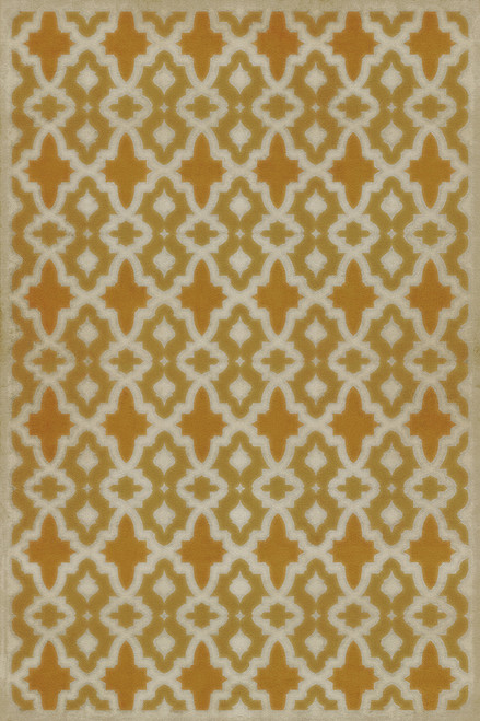 Classic Pattern 31 House of the Rising Sun - vinyl floor cloth sizes 20x30, 24x36, 30x44, 38x56, 52x76, 70x102