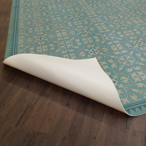 Classic Pattern 21 Through the Looking Glass - vinyl floor cloth underside 