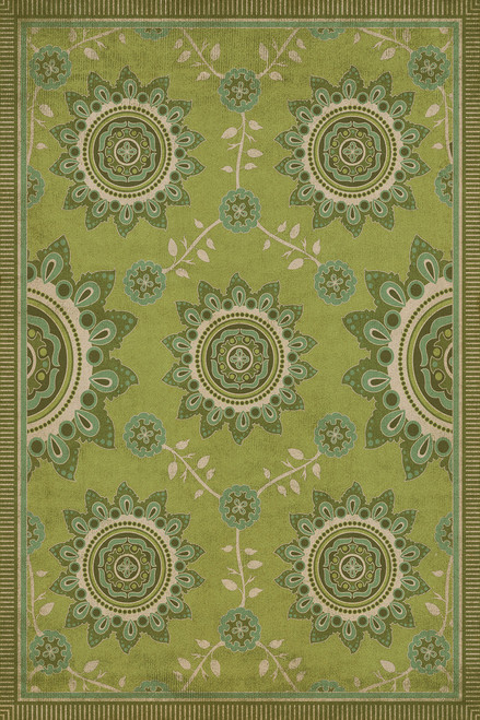 Pattern 44 Sashiko - vinyl floor cloth, Image for all rectangle sizes