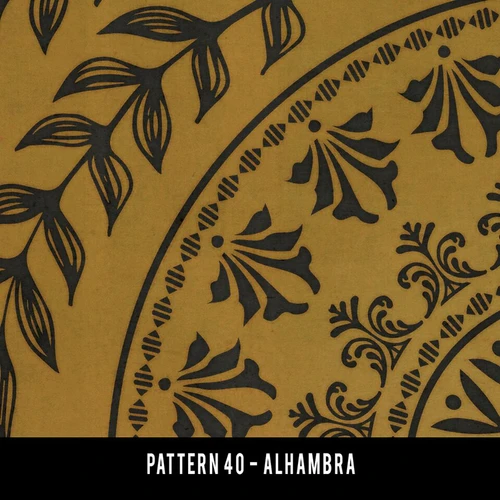 Pattern 40 Alhambra - vinyl floor cloth swatch sample