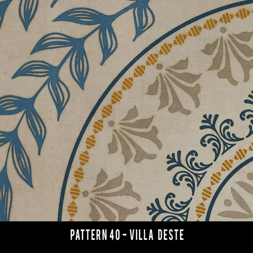 Pattern 40 Villa dEste - vinyl floor cloth swatch sample