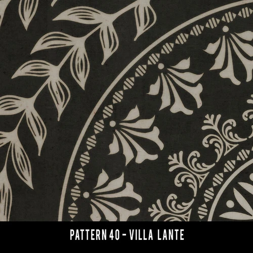 Pattern 40 Villa Lante - vinyl floor cloth swatch sample