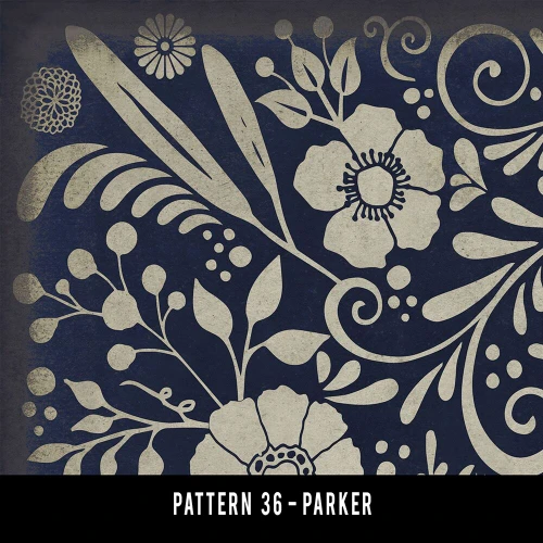 Pattern 36 Parker - vinyl floor cloth swatch sample