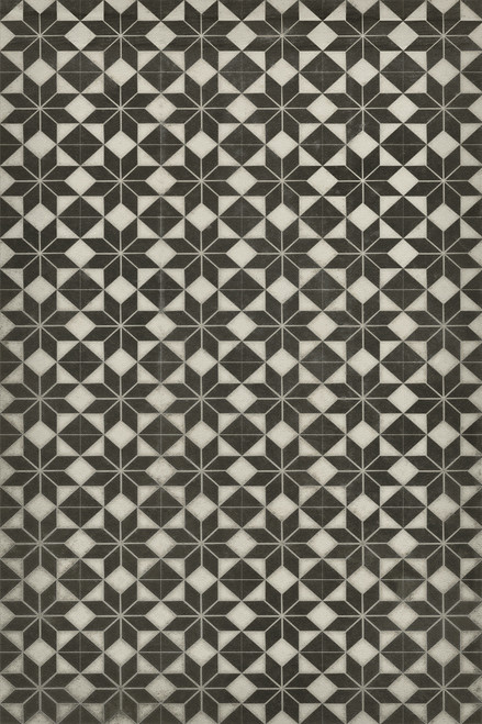 Pattern 20 Stargazer (no border) - vinyl floor cloth sizes 20x30, 24x36, 30x44, 38x56