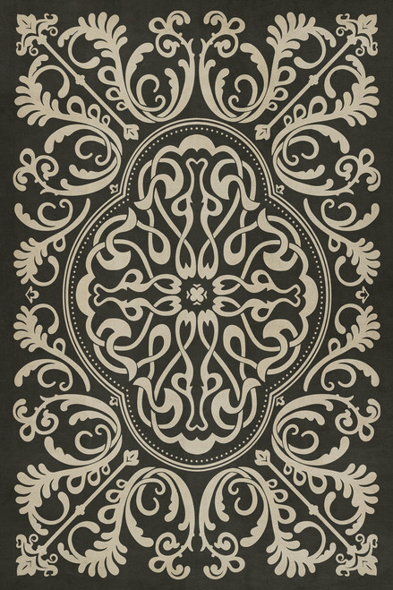 Pattern 39 Blackjack - vinyl floor cloth, Image for all rectangle sizes