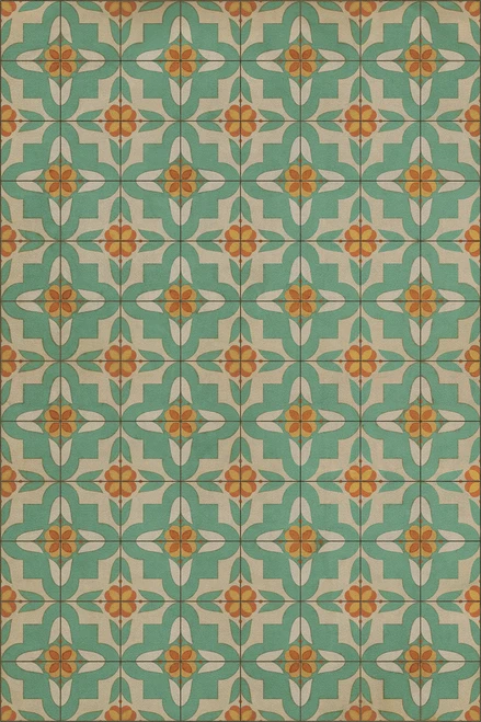 Pattern 33 Dutch - vinyl floor cloth sizes 20x30, 24x36, 30x44, 38x56, 52x76, 70x102 