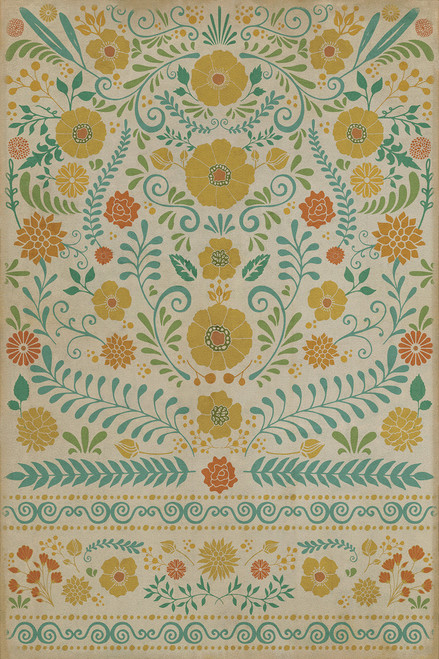 Pattern 36 Small Mercies - vinyl floor cloth, Image for all rectangle sizes