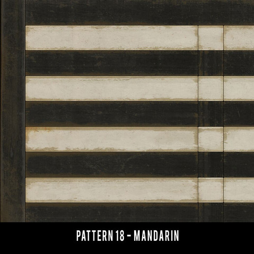 Pattern 18 Mandarin - vinyl floor cloth swatch sample