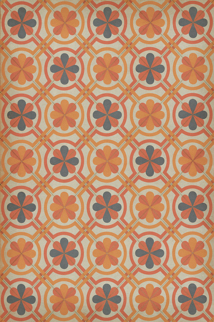 Pattern 19 Galileo - vinyl floor cloth sizes 20x30, 24x36, 30x44, 38x56, 52x76, 70x102