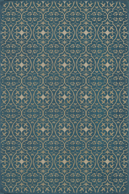 Pattern 51 The Color of Time - vinyl floor cloth sizes 20x30, 24x36, 30x44, 38x56, 52x76, 70x102, 84x120