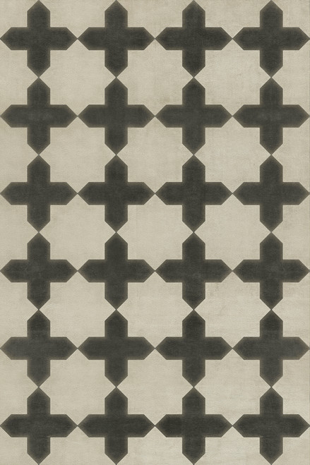 Pattern 23 Coptic - vinyl floor cloth sizes 20x30, 24x36, 30x44, 38x56
