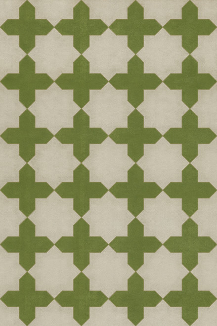 Pattern 23 Olive Tree - vinyl floor cloth sizes 20x30, 24x36, 30x44, 38x56