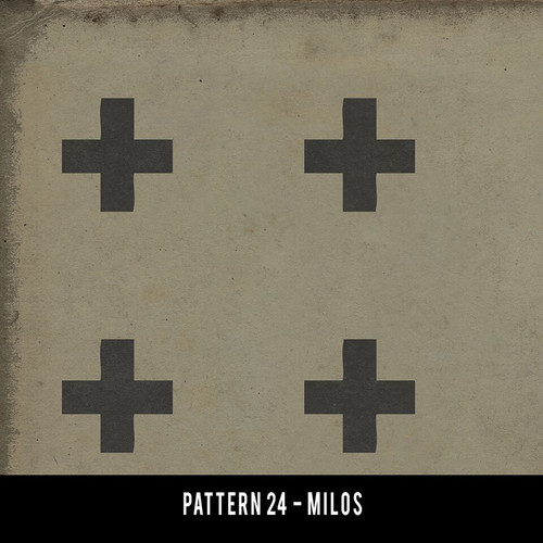 Pattern 24 Milos - vinyl floor cloth swatch sample