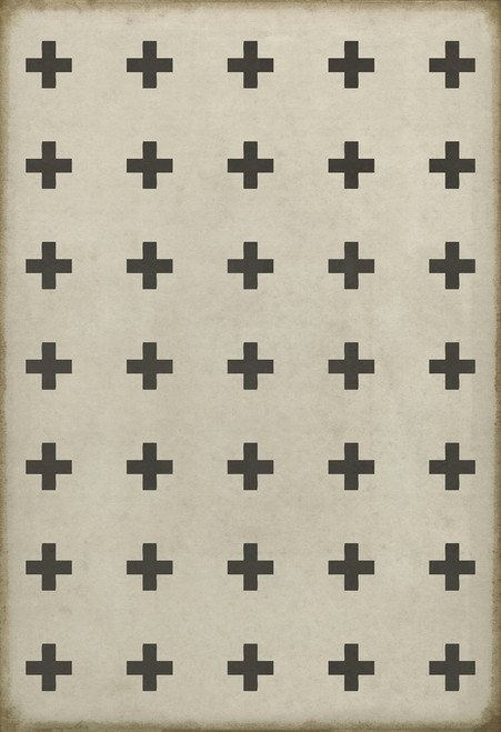 Pattern 24 Ithaca - vinyl floor cloth sizes 52x76, 70x102