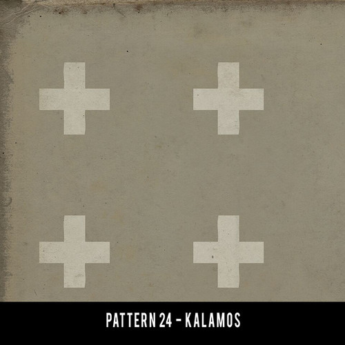 Pattern 24 Kalamos - vinyl floor cloth swatch sample