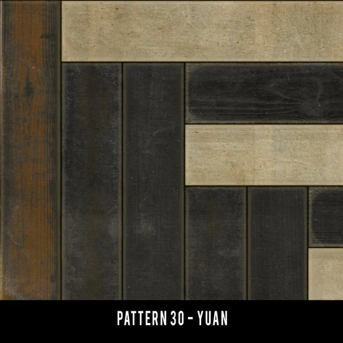 Pattern 30 Yuan - vinyl floor cloth swatch sample