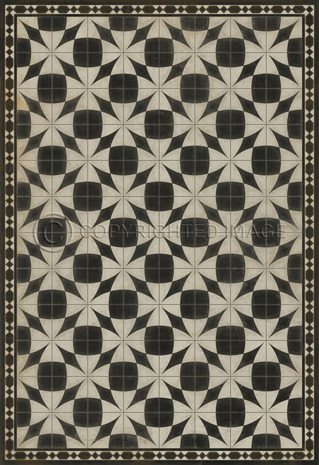 Pattern 29 Voltaire vinyl floor cloth