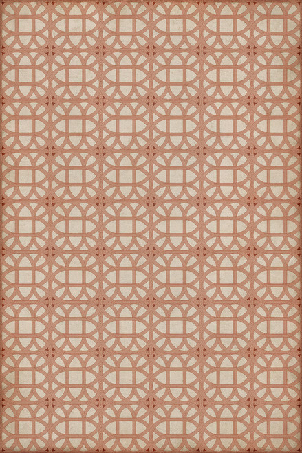 Williamsburg Laramie Lattice Hester Bateman - vinyl floor cloth sizes 20x30, 24x36, 38x56, 52x76, 70x102