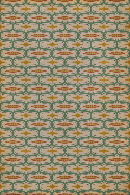 Williamsburg Wavy Lines Austen - vinyl floor cloth sizes 20x30, 24x36, 38x56, 52x76, 70x102
