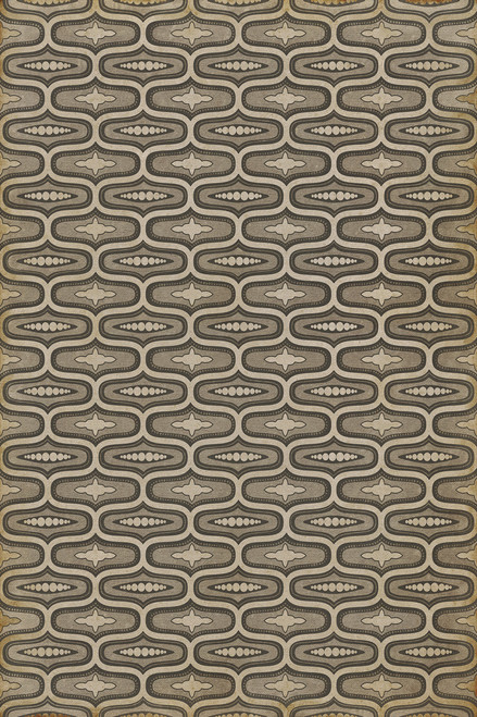 Williamsburg Wavy Lines Richardson - vinyl floor cloth sizes 20x30, 24x36, 38x56, 52x76, 70x102