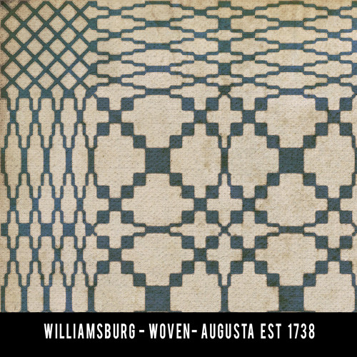 Williamsburg Woven Augusta - vinyl floor cloth swatch sample