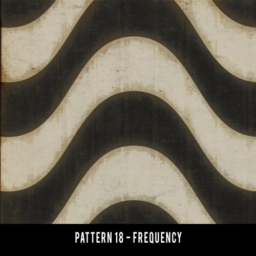 Pattern 18 Frequency - vinyl floor cloth swatch sample