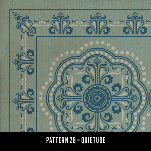 Pattern 28 Quietude - vinyl floor cloth swatch sample