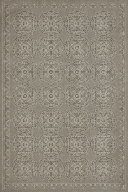 Pattern 28 Stilled - vinyl floor cloth sizes 20x30, 24x36, 30x44, 38x56