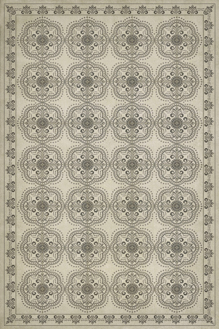 Pattern 28 Silent - vinyl floor cloth sizes 20x30, 24x36, 30x44, 38x56