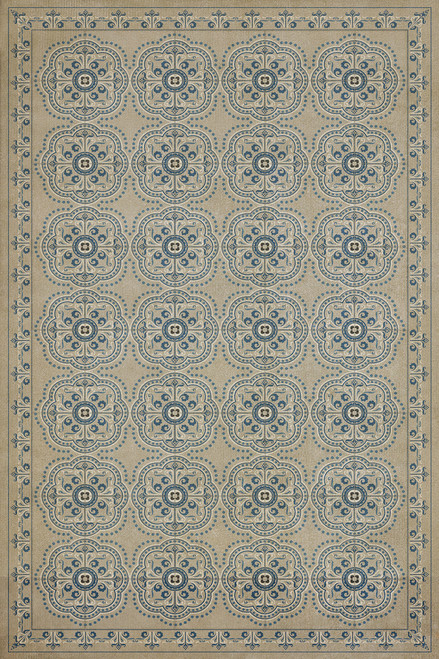 Pattern 28 Solitude - vinyl floor cloth sizes 20x30, 24x36, 30x44, 38x56