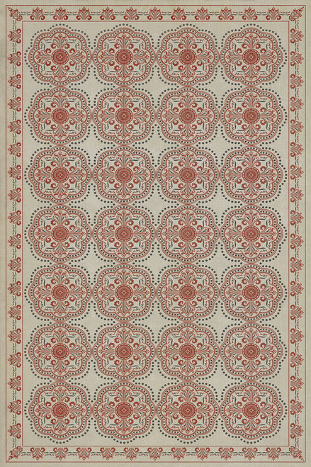 Pattern 28 You're Not Going Mad - vinyl floor cloth sizes 20x30, 24x36, 30x44, 38x56