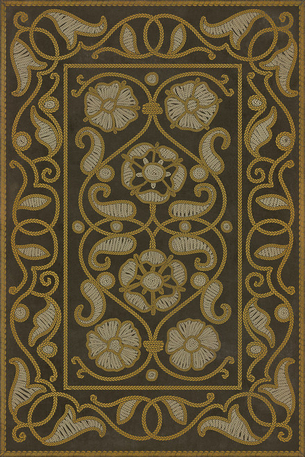 Pattern 64 A Stitch in Time - vinyl floor cloth, Image for all sizes