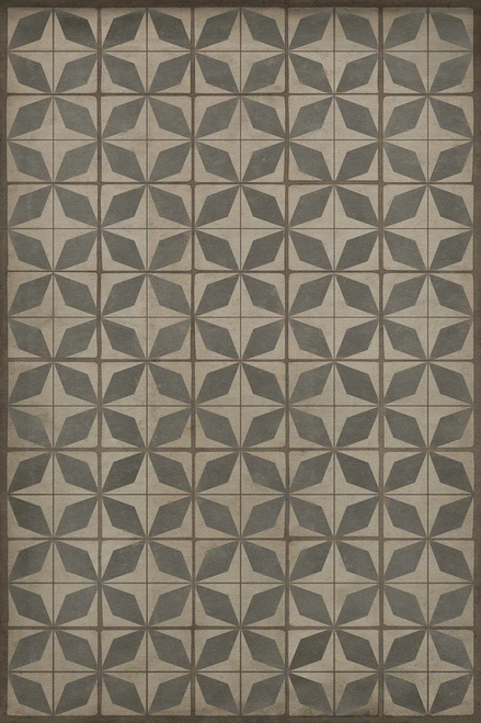 Classic Pattern 54 Galactic - vinyl floor cloth sizes 20x30, 24x36, 30x44, 38x56