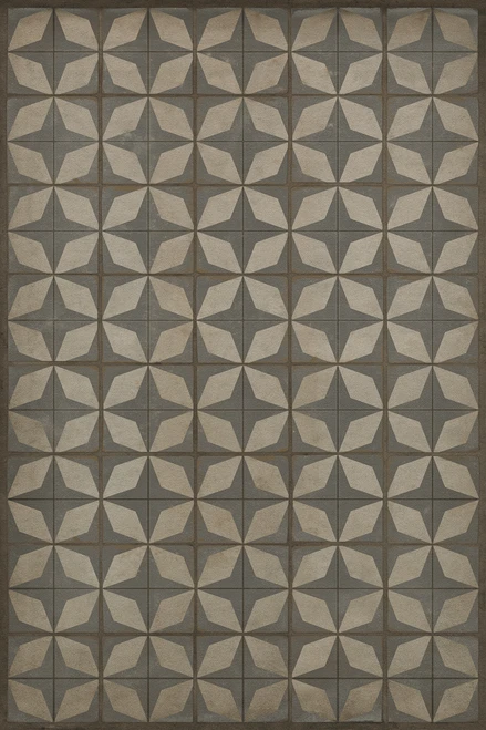 Classic Pattern 54 Gravitational Pull - vinyl floor cloth sizes 20x30, 24x36, 30x44, 38x56