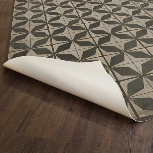 Classic Pattern 54 Sputnik - vinyl floor cloth underside 