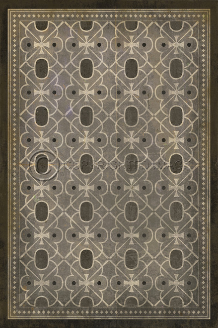 Pattern 5 Baker Street vinyl floor cloth