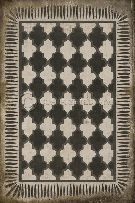 Pattern 10 Open Sesame vinyl floor cloth