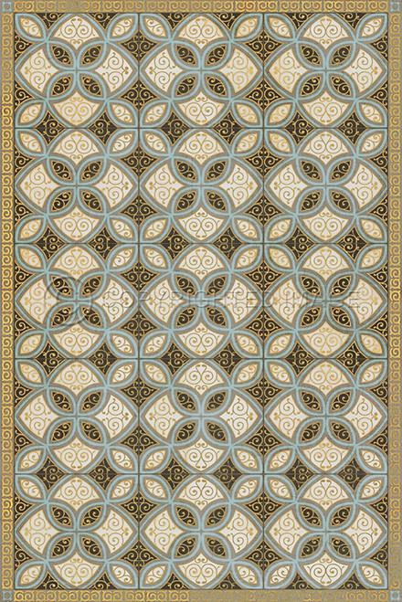 Pattern 25 Gustav vinyl floor cloth