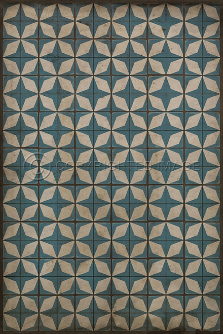 Pattern 54 vinyl floor cloth