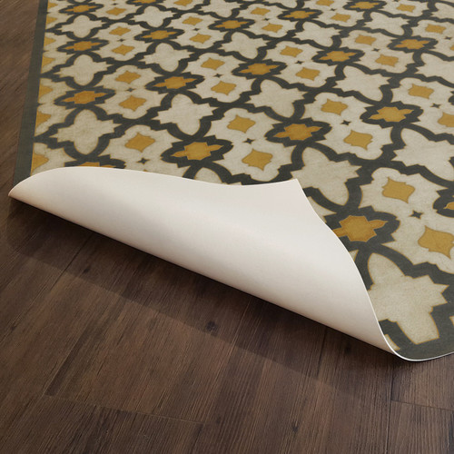 classic pattern 31 Rajha vinyl floor cloth underside 