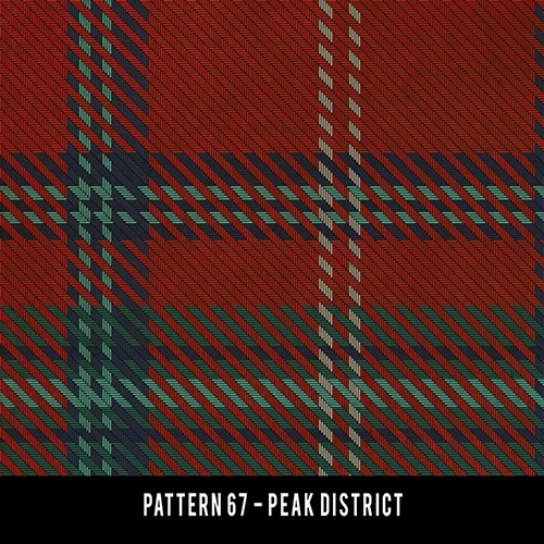 Pattern 67 Peak District - vinyl floor cloth sample swatch