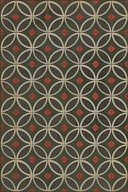 Pattern 70 When the Reaper Comes - vinyl floor cloth sizes 20x30, 24x36, 30x44, 38x56, 52x76, 70x102