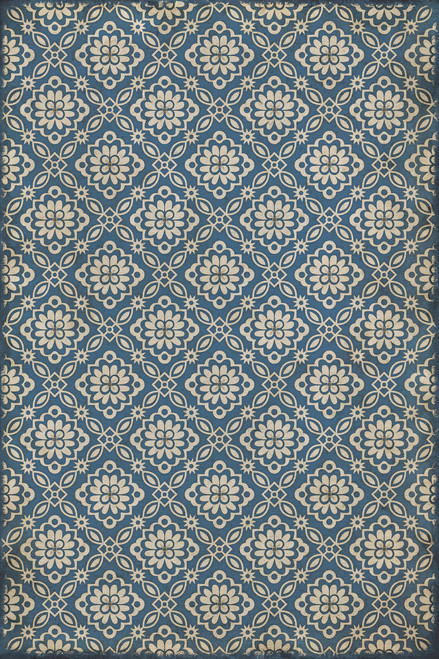 Williamsburg Bookbinder Nicolson - vinyl floor cloth sizes  20x30, 24x36, 38x56, 52x76, 70x102