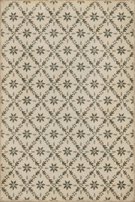 Williamsburg Naturalist Fotthergill - vinyl floor cloth sizes 20x30, 24x36, 38x56, 52x76, 70x102