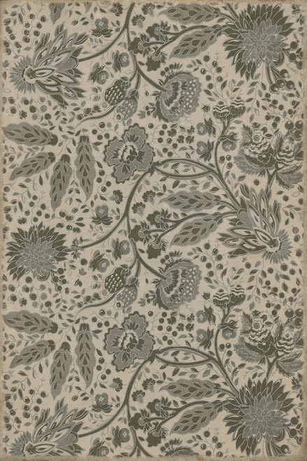 Williamsburg Garden Gate The Skeleton in Armor - vinyl floor cloth image for all rectangle sizes