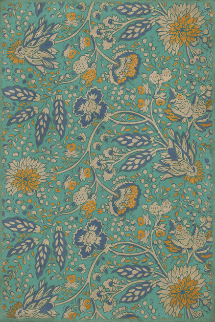 Williamsburg Garden Gate There is Another Sky - vinyl floor cloth image for all rectangle sizes