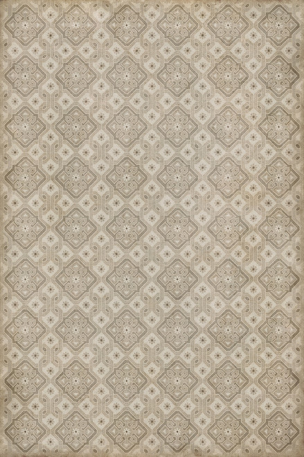 Williamsburg Tarpley Gregson - vinyl floor cloth sizes 20x30, 24x36, 38x56, 52x76, 70x102